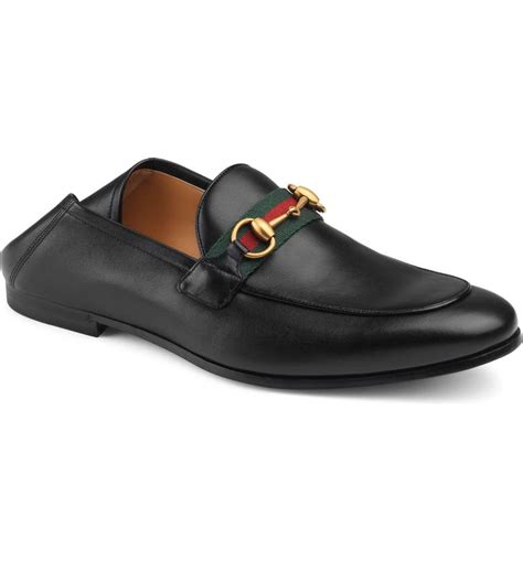 gucci mens brixton leather loafer sale|Gucci brixton loafer men.